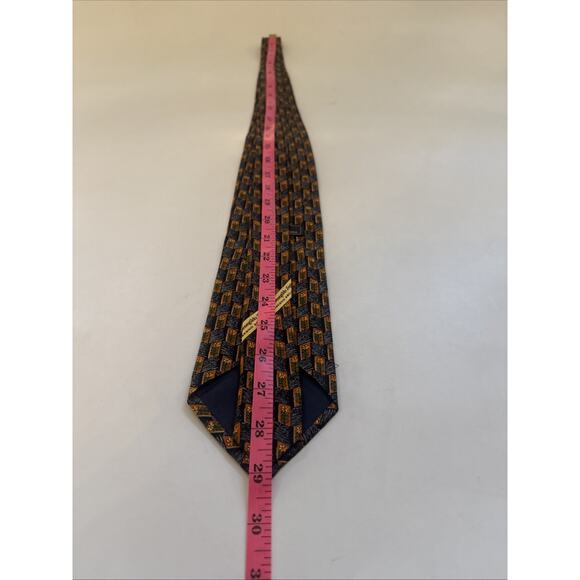 VINTAGE Ermenegildo Zegna Tie 100% Silk ITALY Made Necktie Business Formal Retro - Picture 5 of 10
